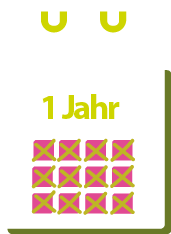 1 Jahr Laufzeit 1 Jahr Laufzeit