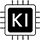Icon KI mit Platine